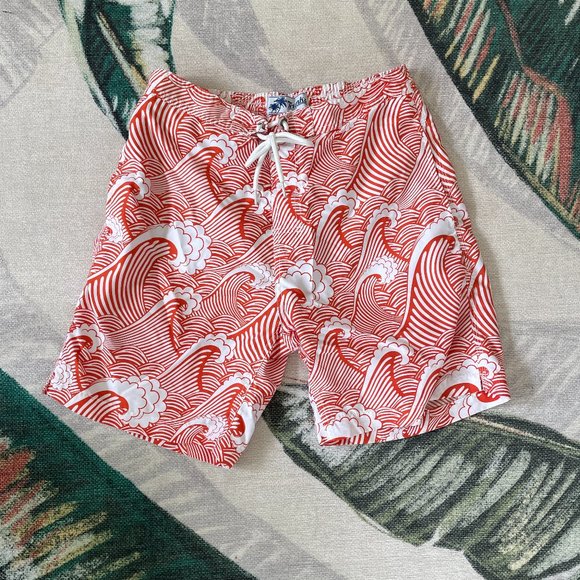 Other - Trunks Surf & Swim - Orange Waves Swim Trunks